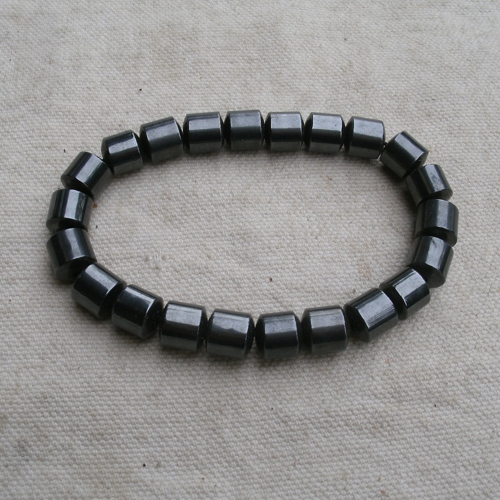 Magnetic Hematite Bead Bracelet